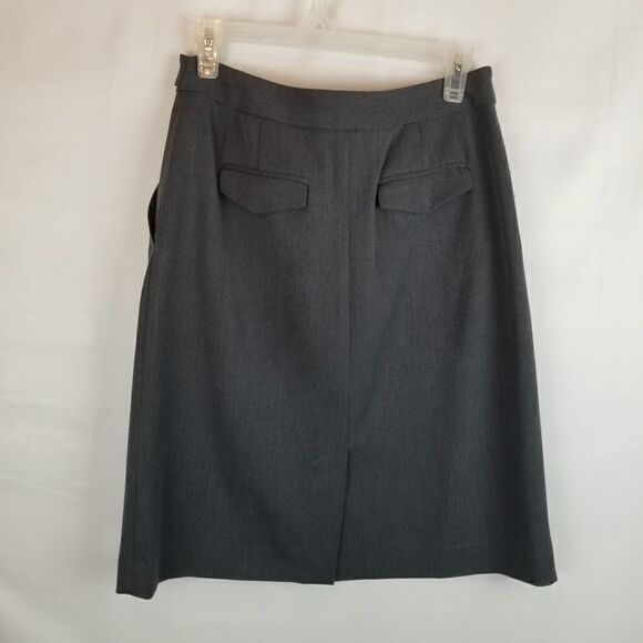 MERONA A-LINE SKIRT, MEDIUM GRAY. SIZE 8. - Picture 7 of 12